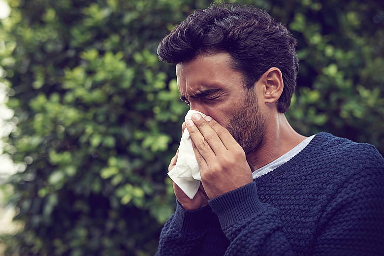 Man Sneezing